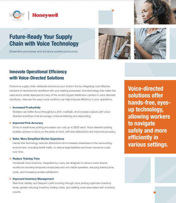 Supply Chain with Voice Technology
